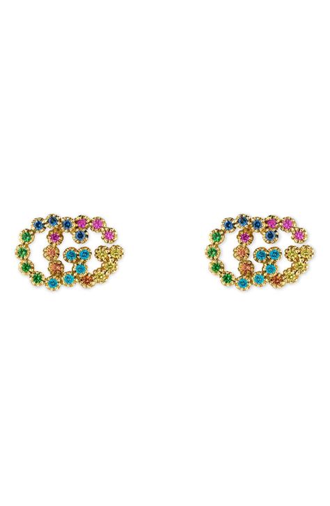 gucci jewellery earrings|gucci multi stone earrings.